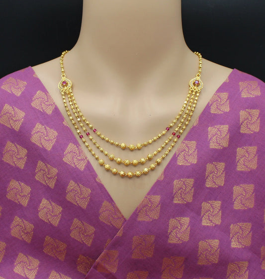 soni jewellery Pretty Stylish Gold Plated Necklace Chain For Women