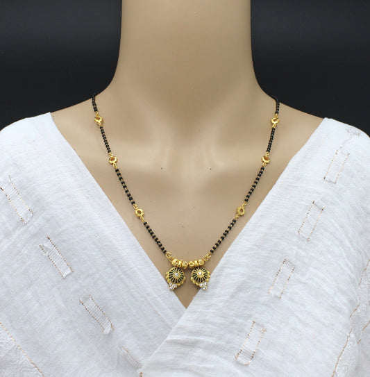 soni jewellery latest short Mangalsutra for Women