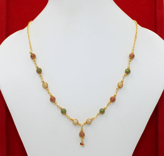 soni jewellery Pretty Stylish Gold Plated Necklace Chain For Women