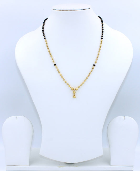 Soni Jewellery Black Bead Mangalsutra For Women
