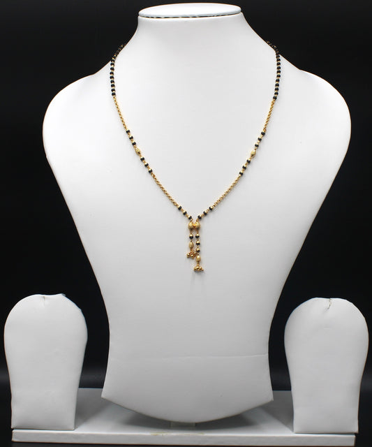 Elegant Dual Tassel Gold Plated Mangalsutra – Minimal Everyday Love Symbol 💛