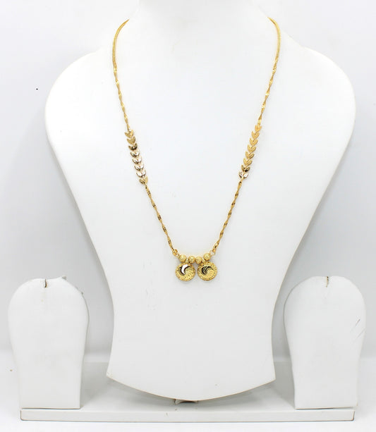 Traditional Double Ball Gold Plated Mangalsutra – Elegant Daily Wear Design 💛