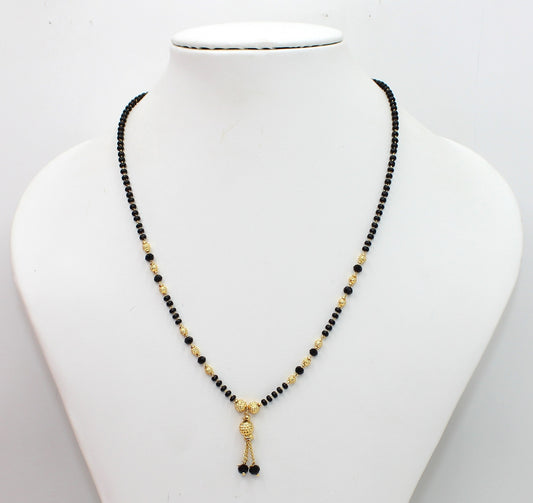 Classic Daily Wear Black Bead Gold Plated Mangalsutra – Lightweight, Elegant & Timeless Design 💛