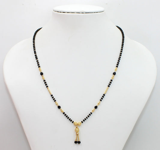 Classic Daily Wear Black Bead Gold Plated Mangalsutra – Lightweight, Elegant & Timeless Design 💛