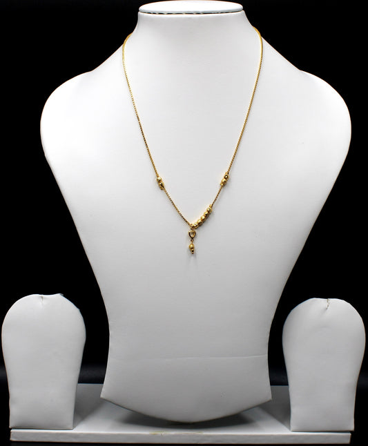 soni jewellery Pretty Stylish Gold Plated Necklace Chain For Women