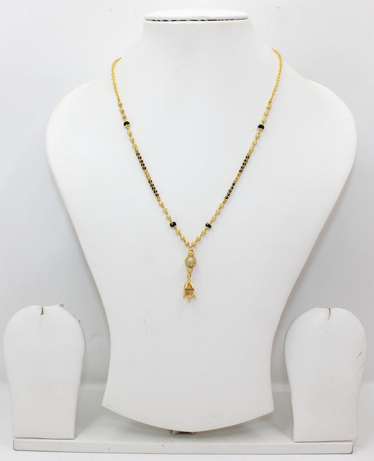 Premium Gold Plated Daily Wear Mangalsutra with Elegant Hanging Pendant – Traditional & Stylish 💛