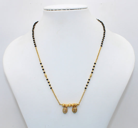 Royal Gold-Plated Double Drop Mangalsutra – Everyday Elegance with Traditional Touch 💛