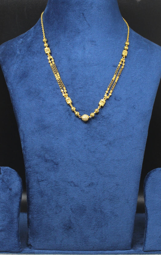 Classic Dual-Layer Gold-Plated Mangalsutra – Elegant Everyday Traditional Design