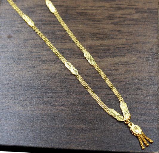 Allure Gold-Plated Chain & Pendant Set for Women – Traditional & Daily Wear