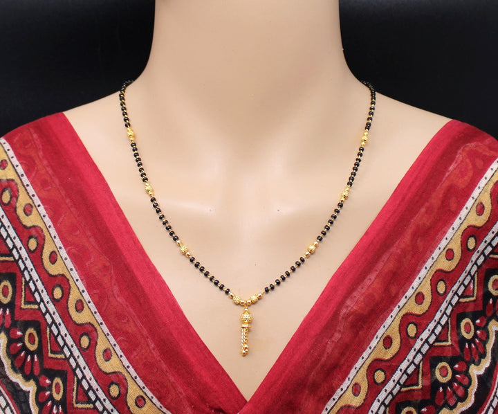 Triple Layer Gold Plated Mangalsutra 💛 | Stylish Lightweight Daily Wear Design