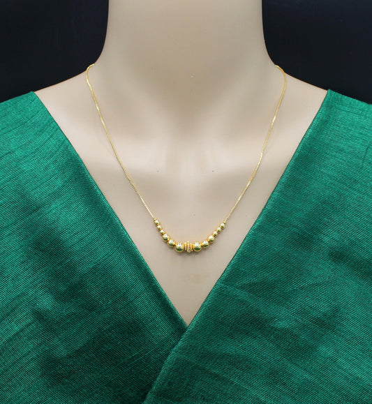 soni jewellery Pretty Stylish Gold Plated Necklace Chain For Women