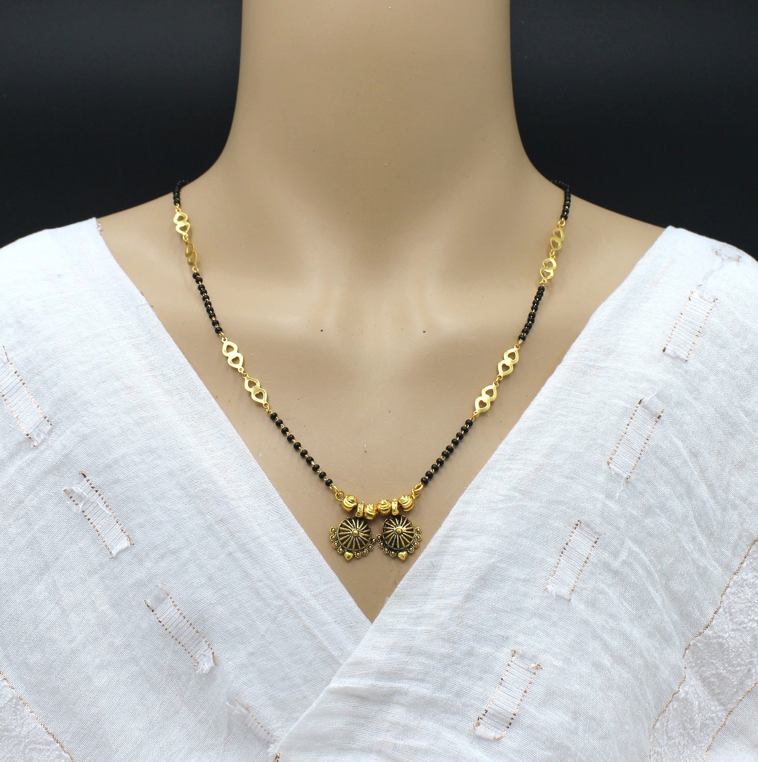 Royal Dual Lotus Gold-Plated Mangalsutra – Timeless Tradition, Everyday Elegance 💛