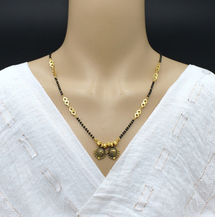 Royal Dual Lotus Gold-Plated Mangalsutra – Timeless Tradition, Everyday Elegance 💛