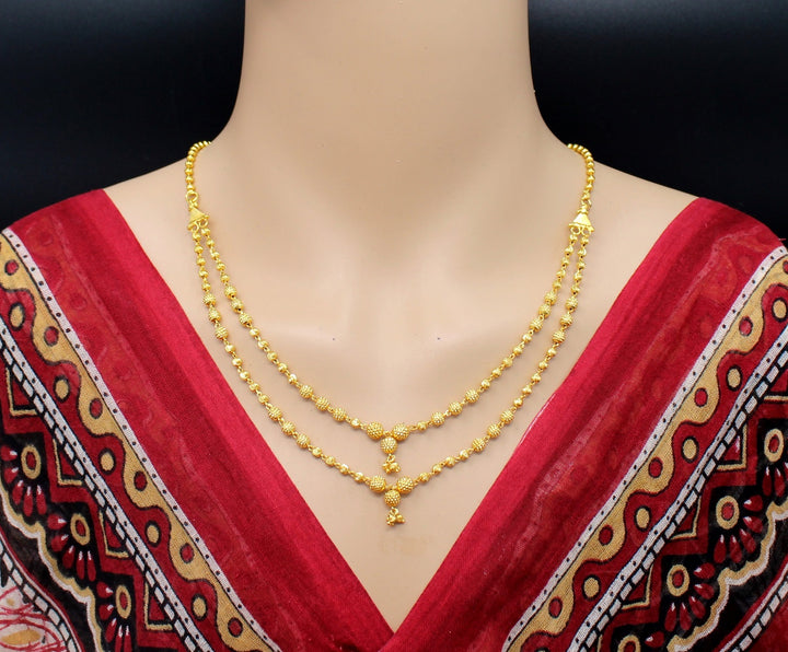 soni jewellery Pretty Stylish Gold Plated Necklace Chain For Women