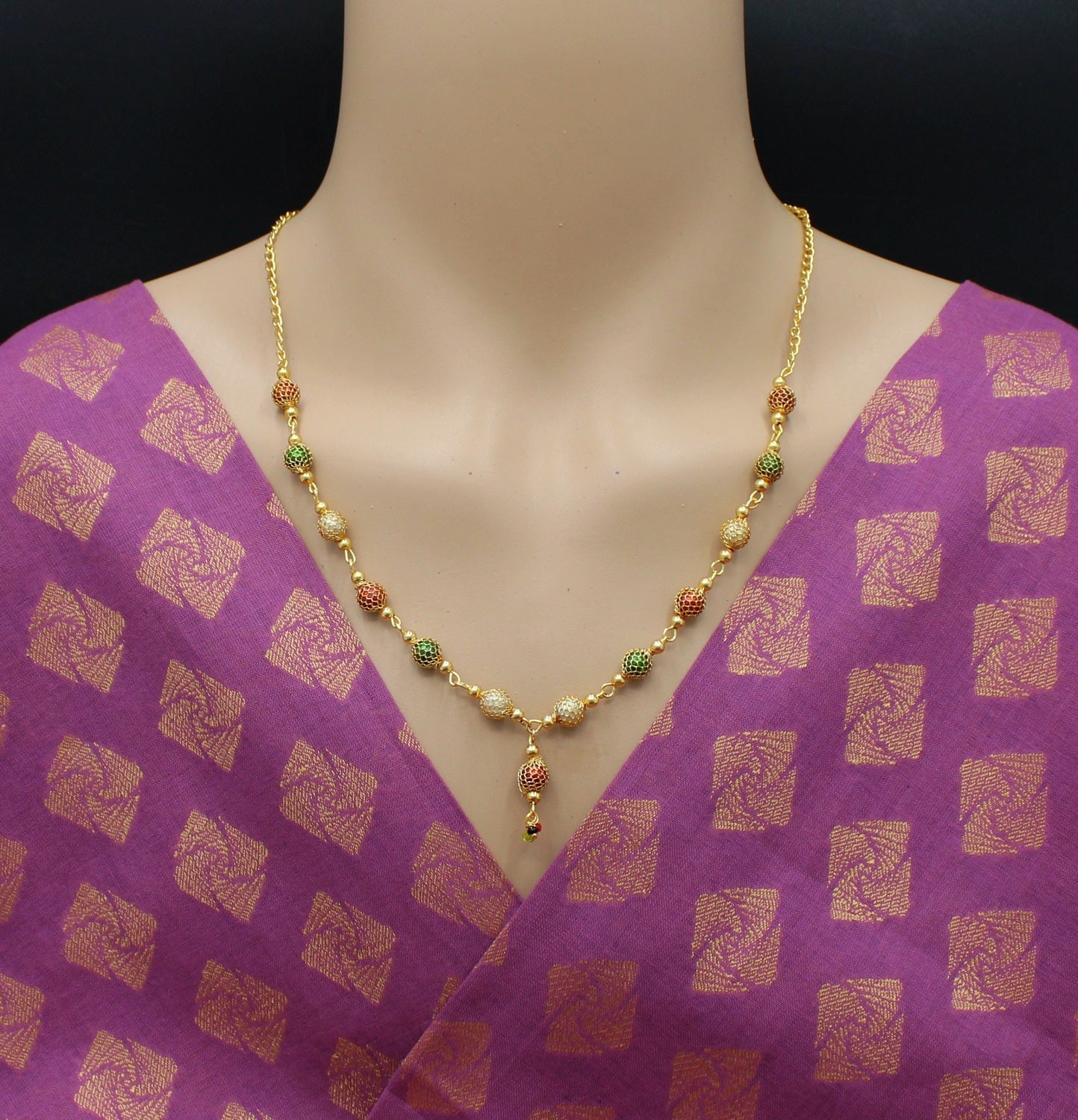 soni jewellery Pretty Stylish Gold Plated Necklace Chain For Women