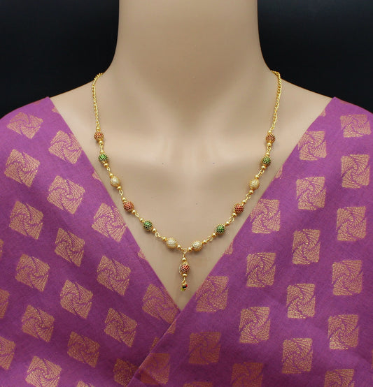 soni jewellery Pretty Stylish Gold Plated Necklace Chain For Women