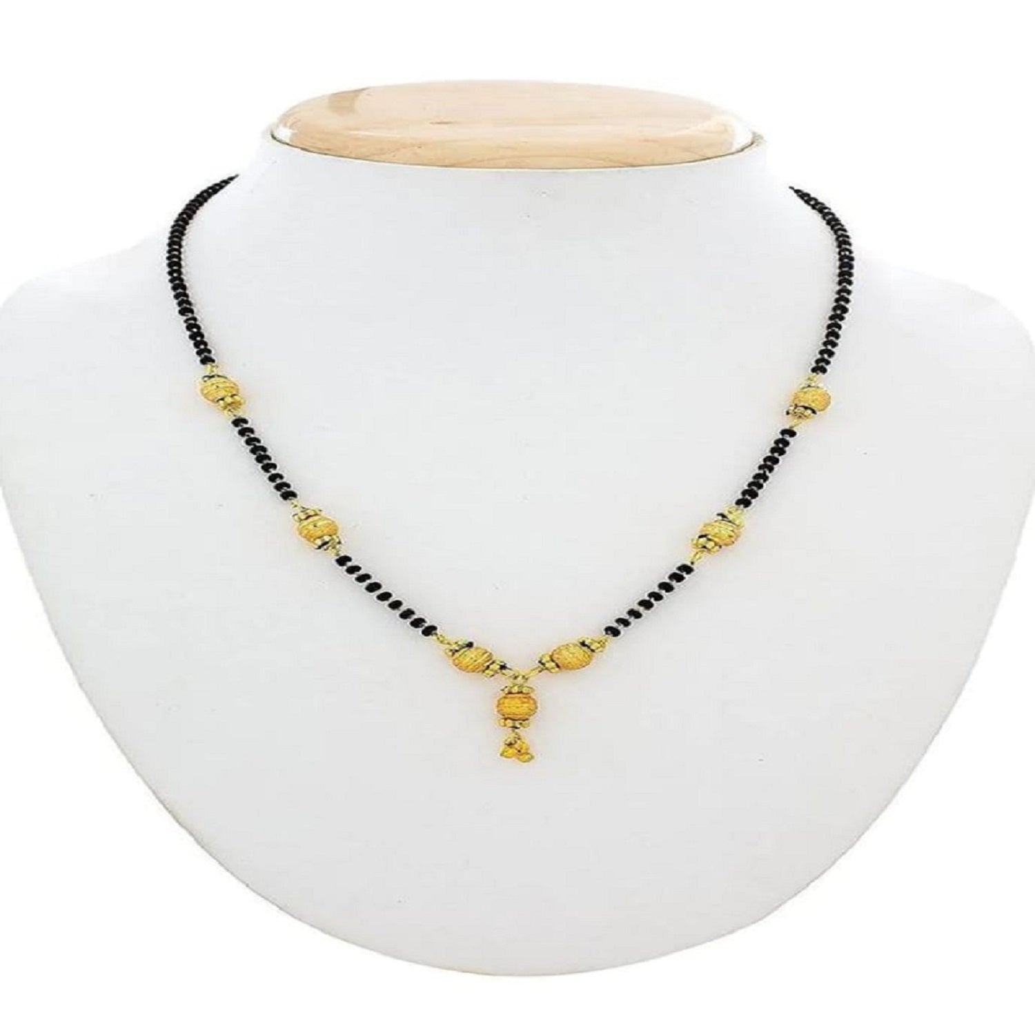 Elegant Daily Wear Black Bead Gold Plated Mangalsutra – Simple & Stylish Traditional Design 💛