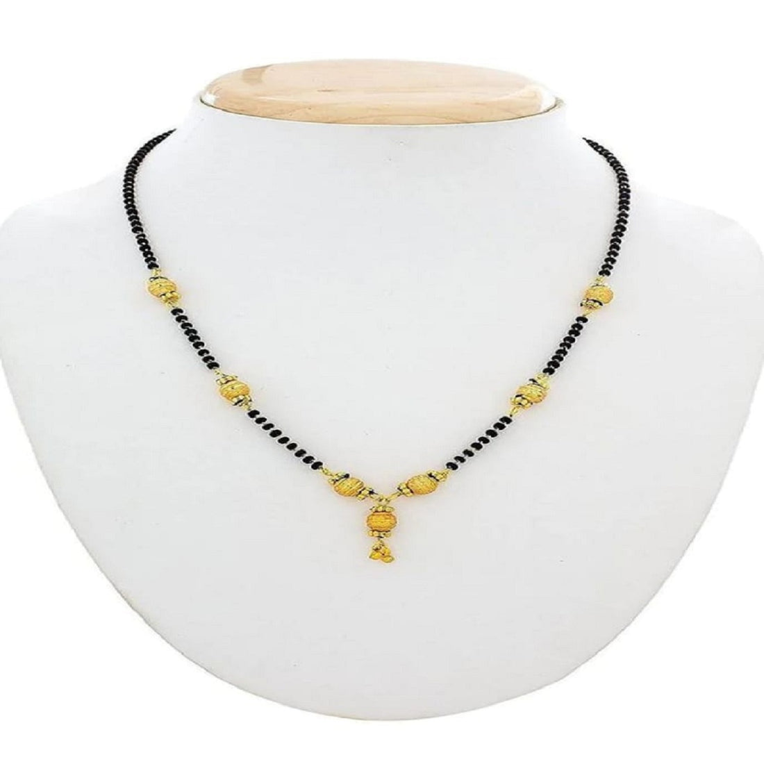 Elegant Daily Wear Black Bead Gold Plated Mangalsutra – Simple & Stylish Traditional Design 💛