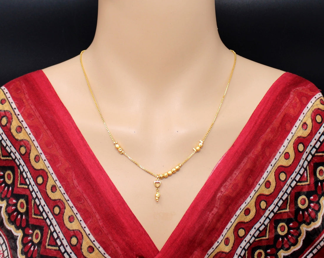 soni jewellery Pretty Stylish Gold Plated Necklace Chain For Women