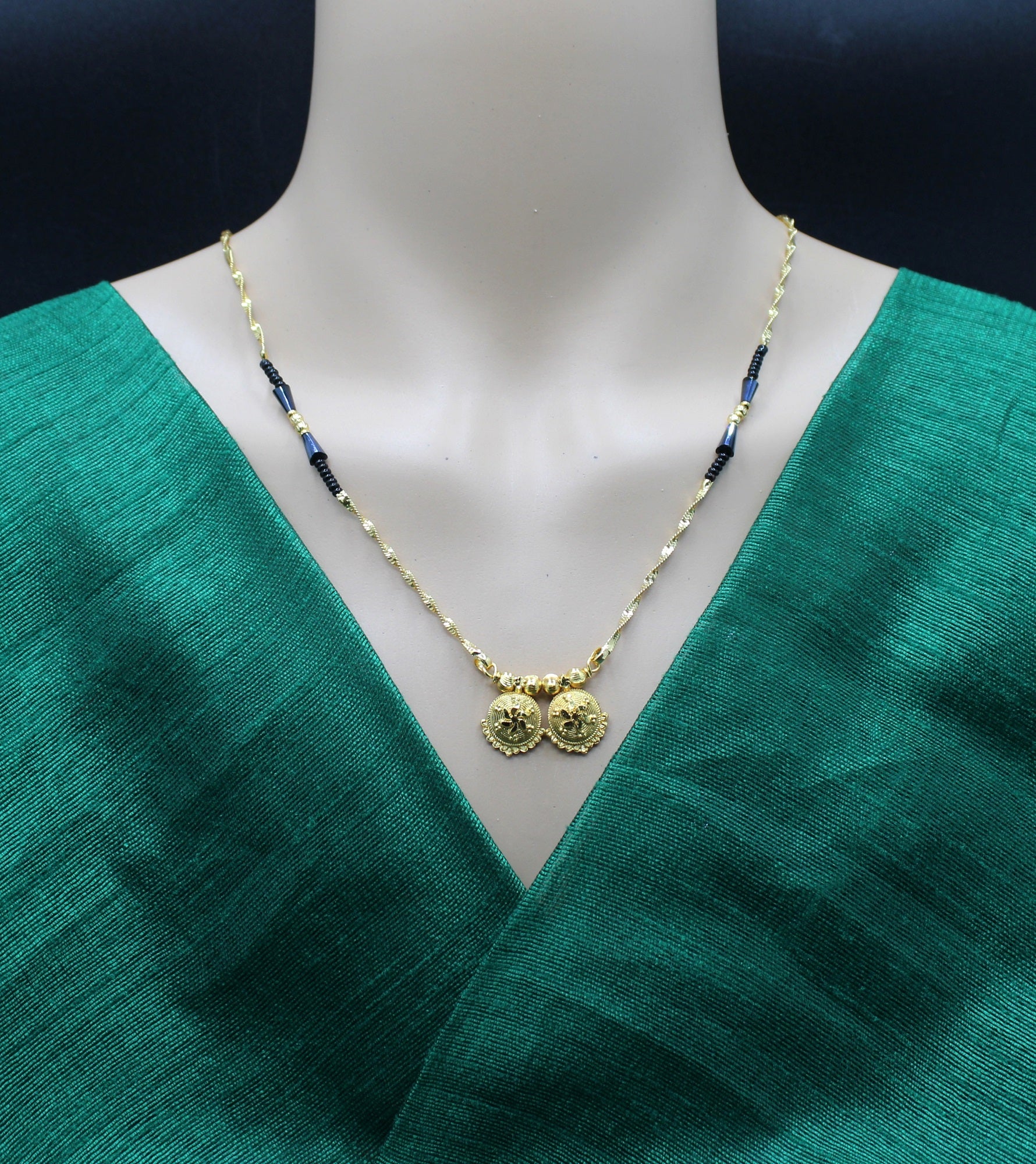 Classic Gold-Plated Double Coin Mangalsutra – Everyday Traditional Grace ✨