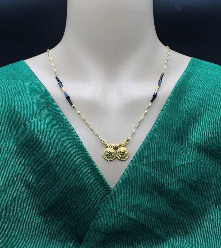 Classic Gold-Plated Double Coin Mangalsutra – Everyday Traditional Grace ✨