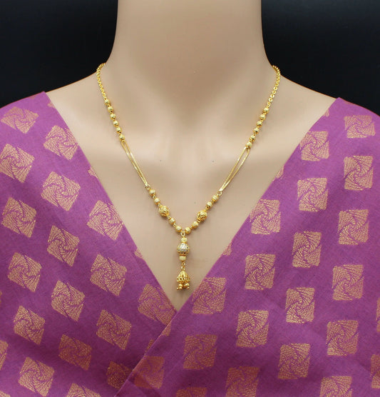 soni jewellery Pretty Stylish Gold Plated Necklace Chain For Women