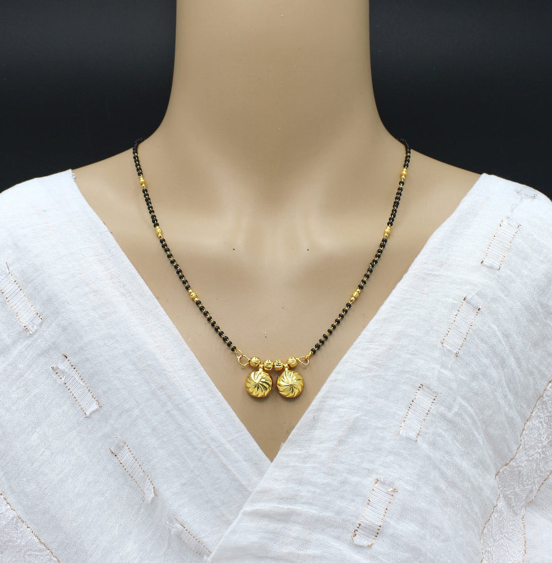 Premium Gold-Plated Twin Floral Mangalsutra – A Symbol of Timeless Love 🌸