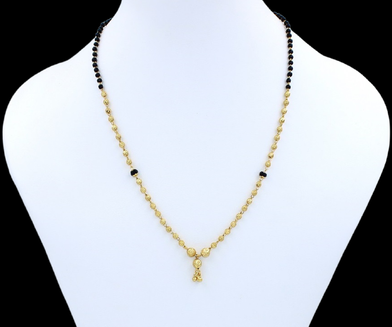 Traditional Gold Plated Round Bead Mangalsutra 💛 | Elegant Daily Wear Chain for Women