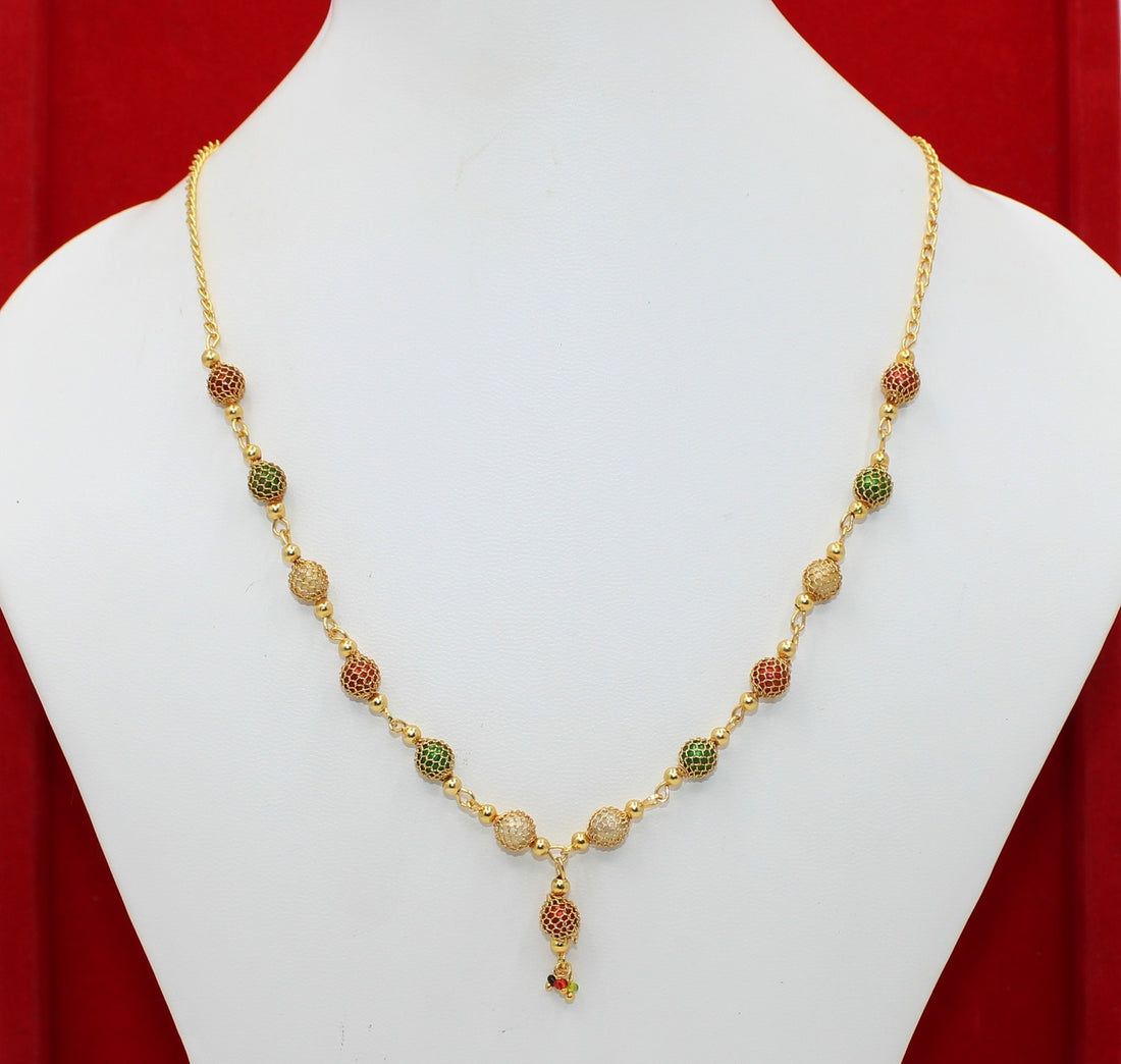 soni jewellery Pretty Stylish Gold Plated Necklace Chain For Women