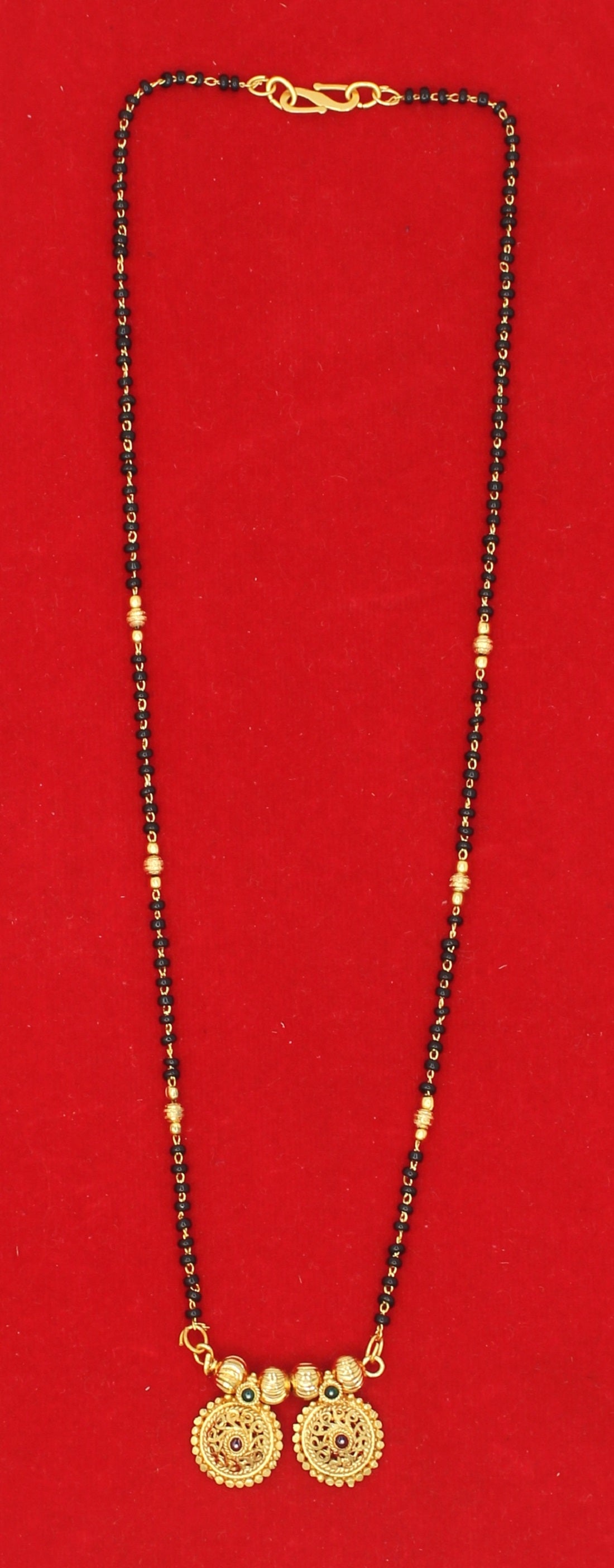 Traditional Dual Coin Gold-Plated Mangalsutra – Symbol of Love & Prosperity 💛