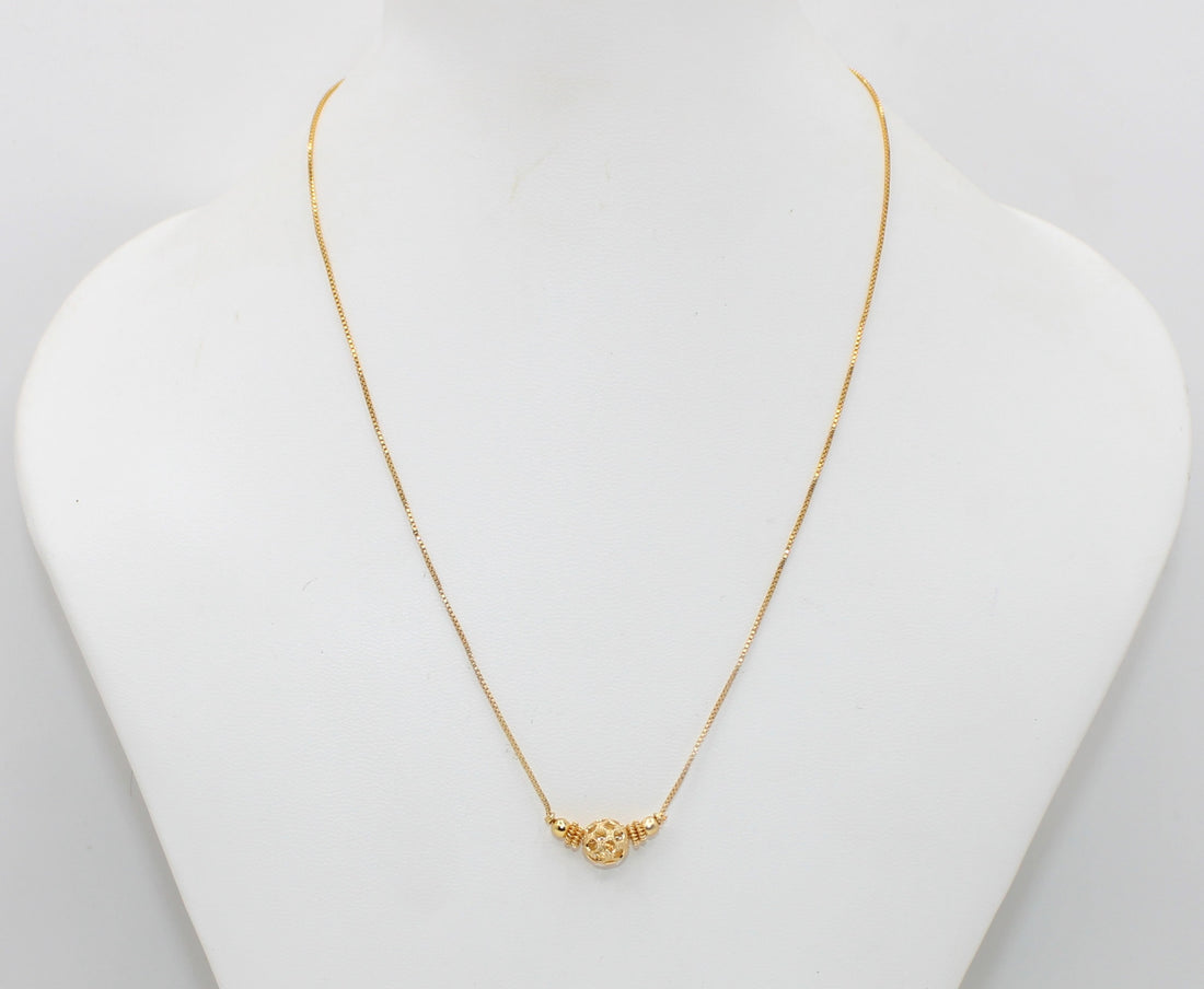 soni jewellery Pretty Stylish Gold Plated Necklace Chain For Women