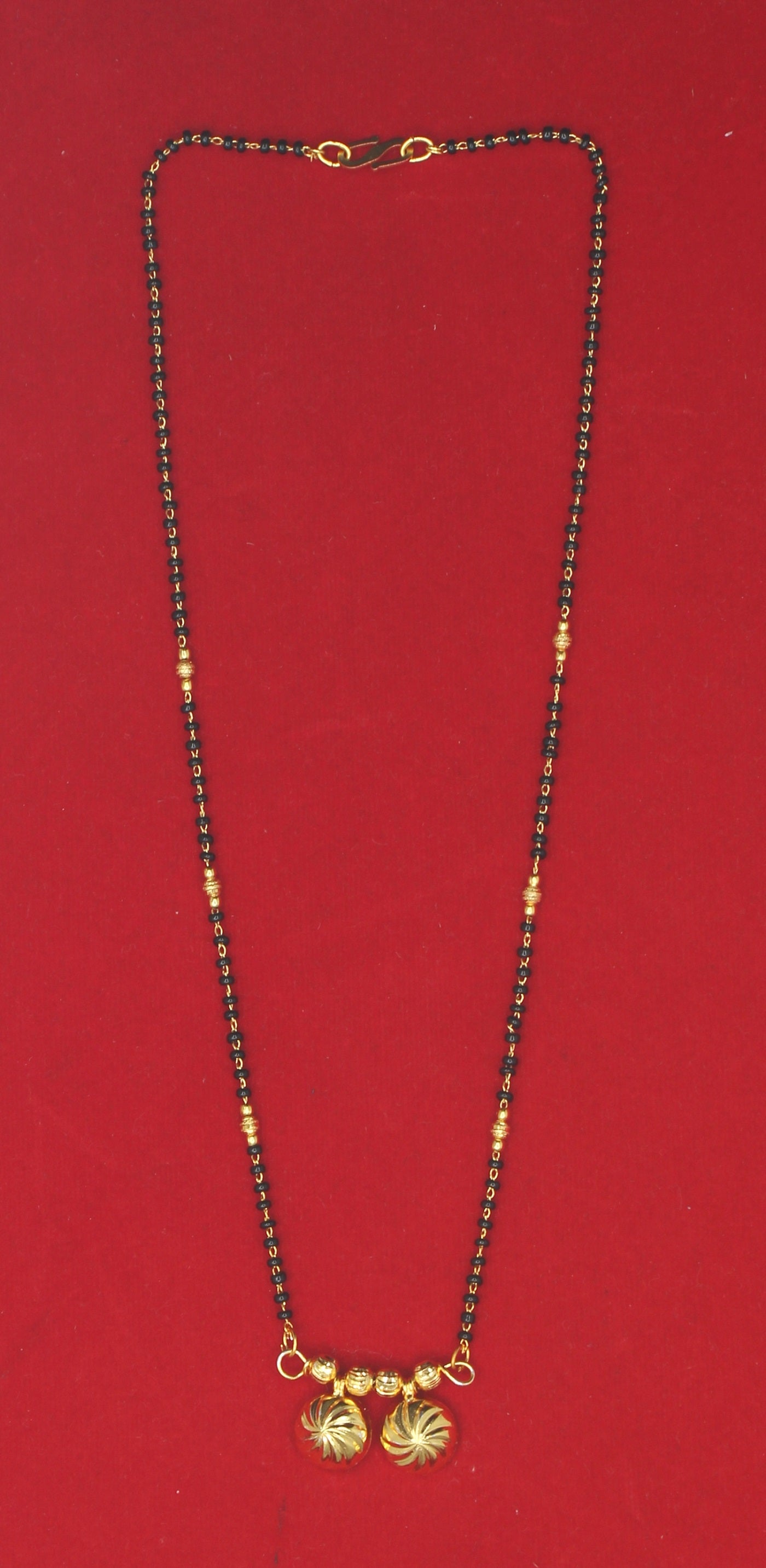 Premium Gold-Plated Twin Floral Mangalsutra – A Symbol of Timeless Love 🌸