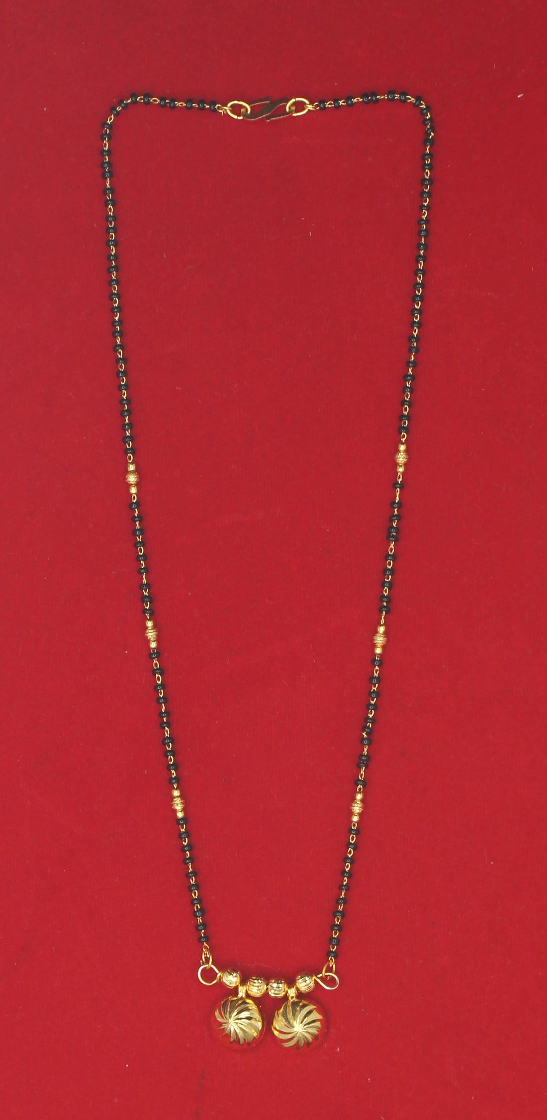 Premium Gold-Plated Twin Floral Mangalsutra – A Symbol of Timeless Love 🌸