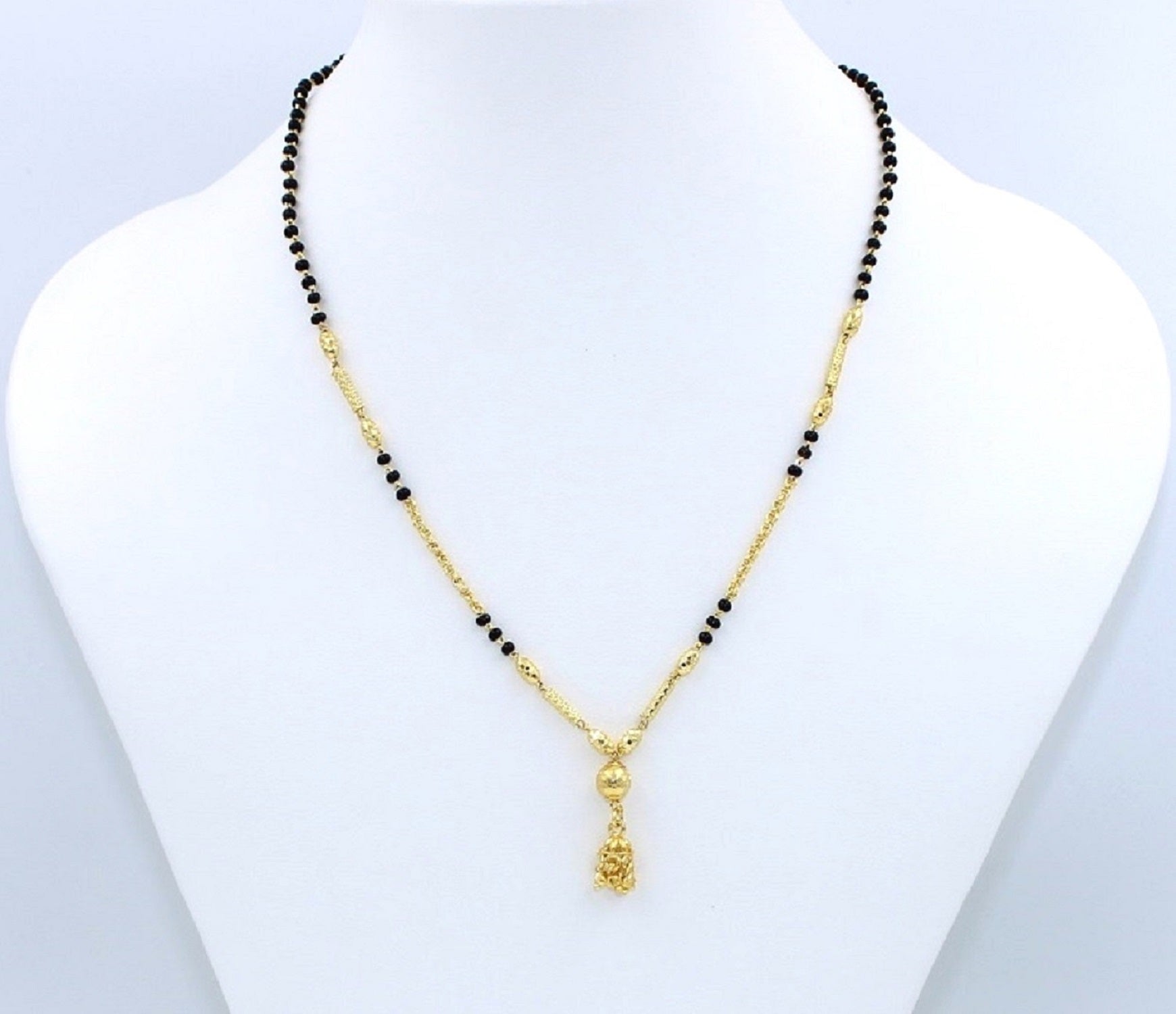 Classic Gold Plated Daily Wear Mangalsutra with Hanging Charm – Simple & Elegant Design 💛