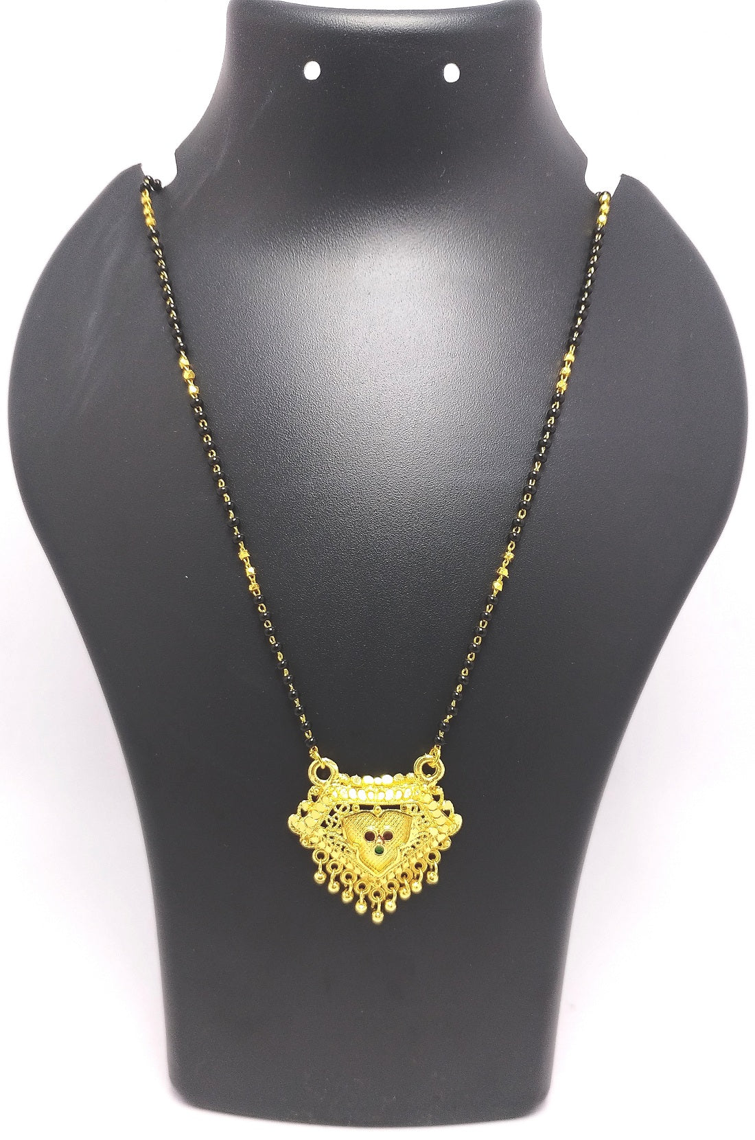 Elegant Gold Plated Traditional Temple Design Mangalsutra – Symbol of Love & Devotion 💛
