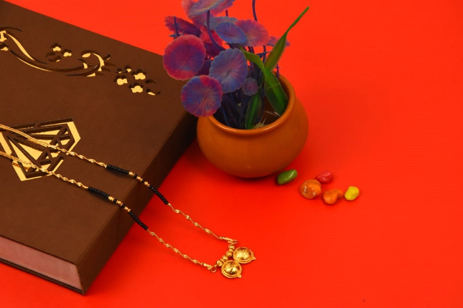 Divine Lotus Coin Mangalsutra – Traditional Gold-Plated Elegance for Every Occasion 💛