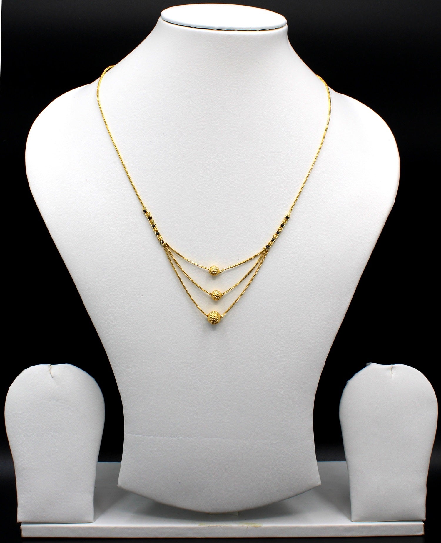 Triple Layer Gold Plated Daily Wear Mangalsutra – Modern Elegance with Traditional Charm ✨