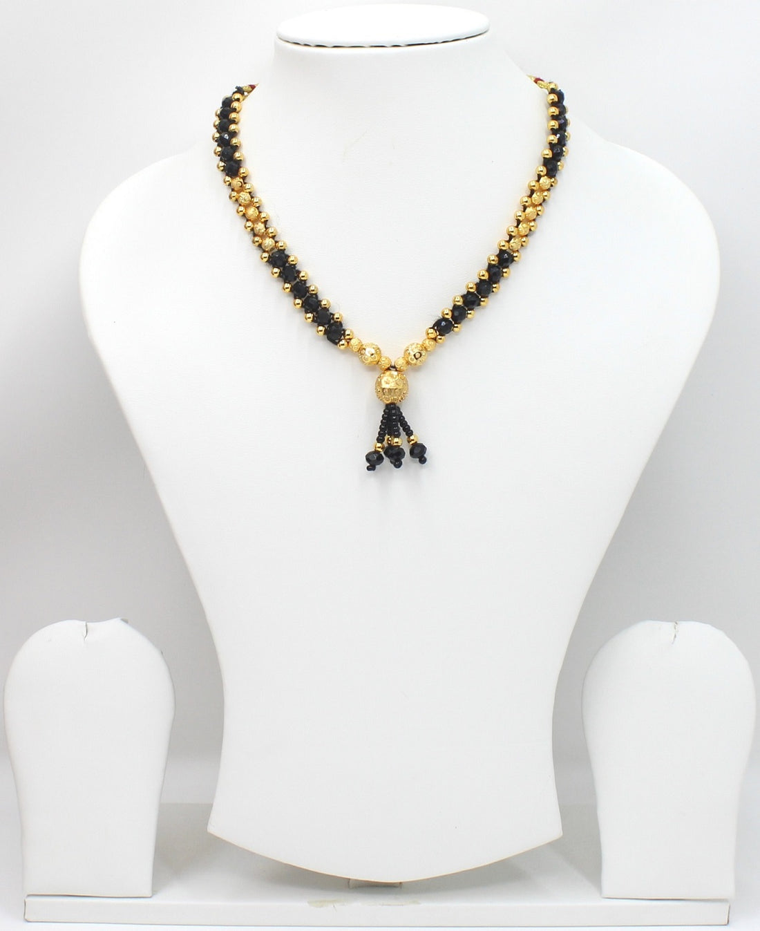 Royal Gold-Plated Double Layer Black Bead Mangalsutra – Traditional Maharashtrian Elegance 💛