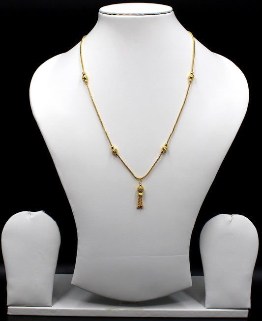 soni jewellery Pretty Stylish Gold Plated Necklace Chain For Women