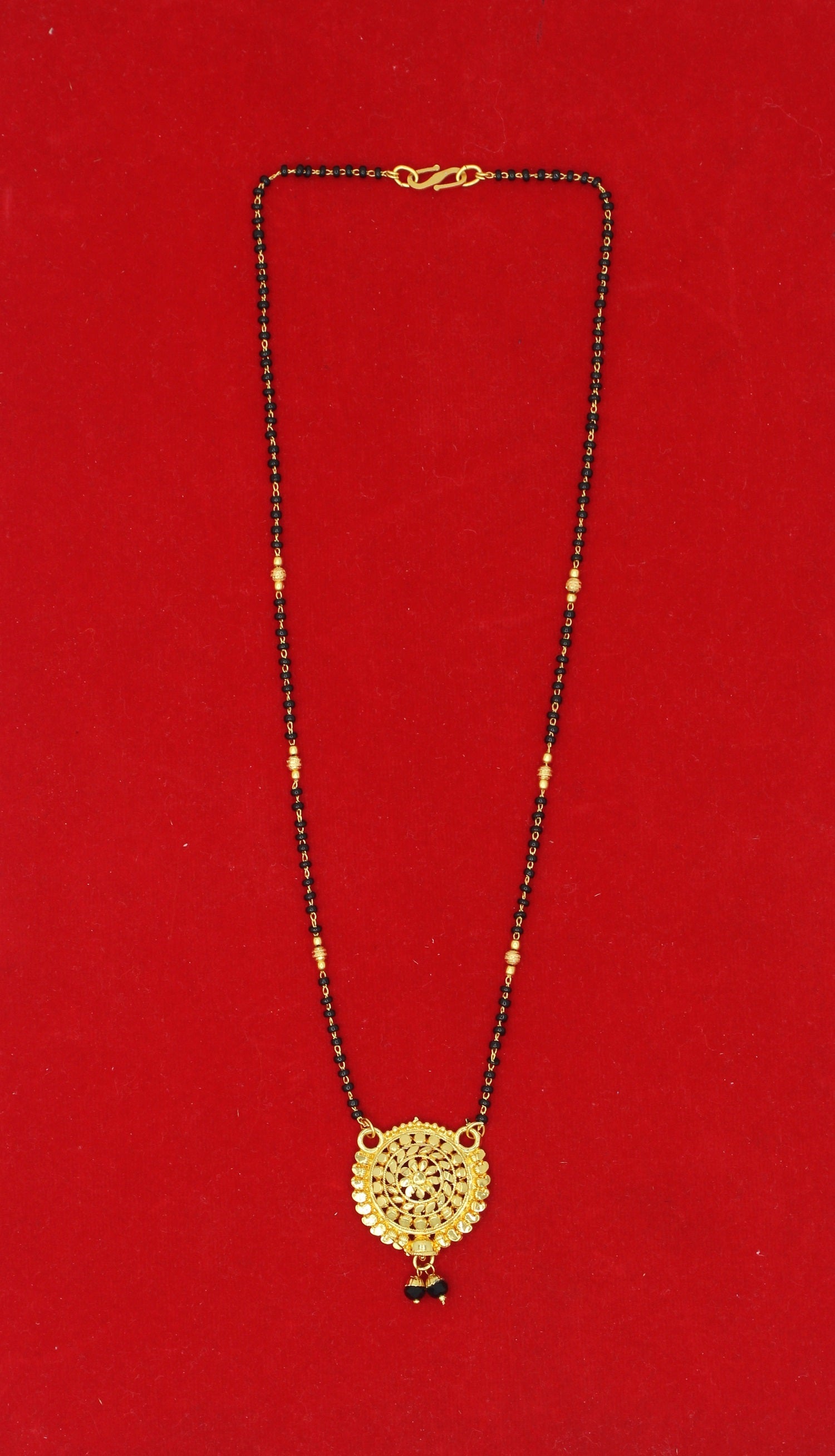 Designer Round Antique Gold Plated Mangalsutra – Traditional Charm with Modern Elegance ✨