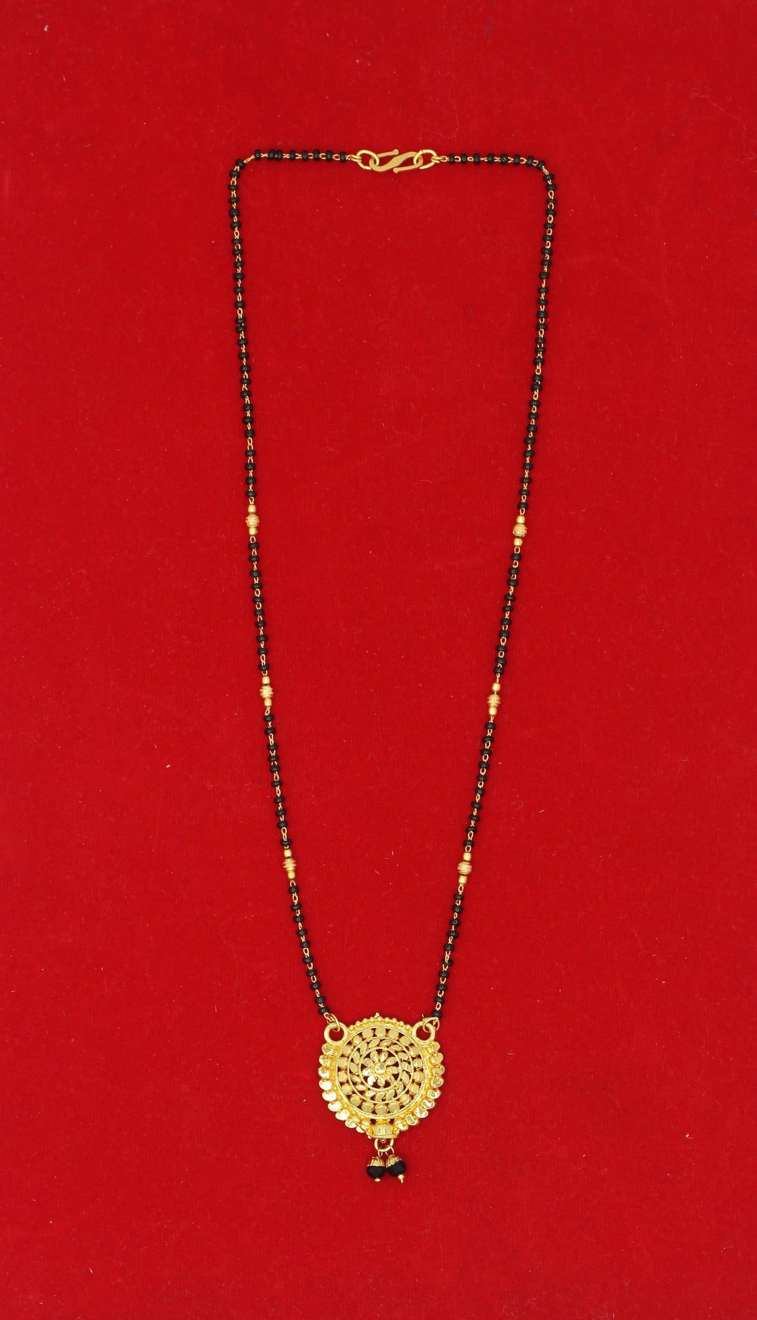 Designer Round Antique Gold Plated Mangalsutra – Traditional Charm with Modern Elegance ✨