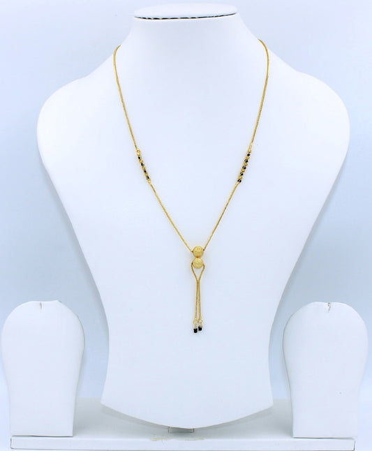 Elegant Double Bead Gold Plated Mangalsutra – Minimal Everyday Luxury ✨
