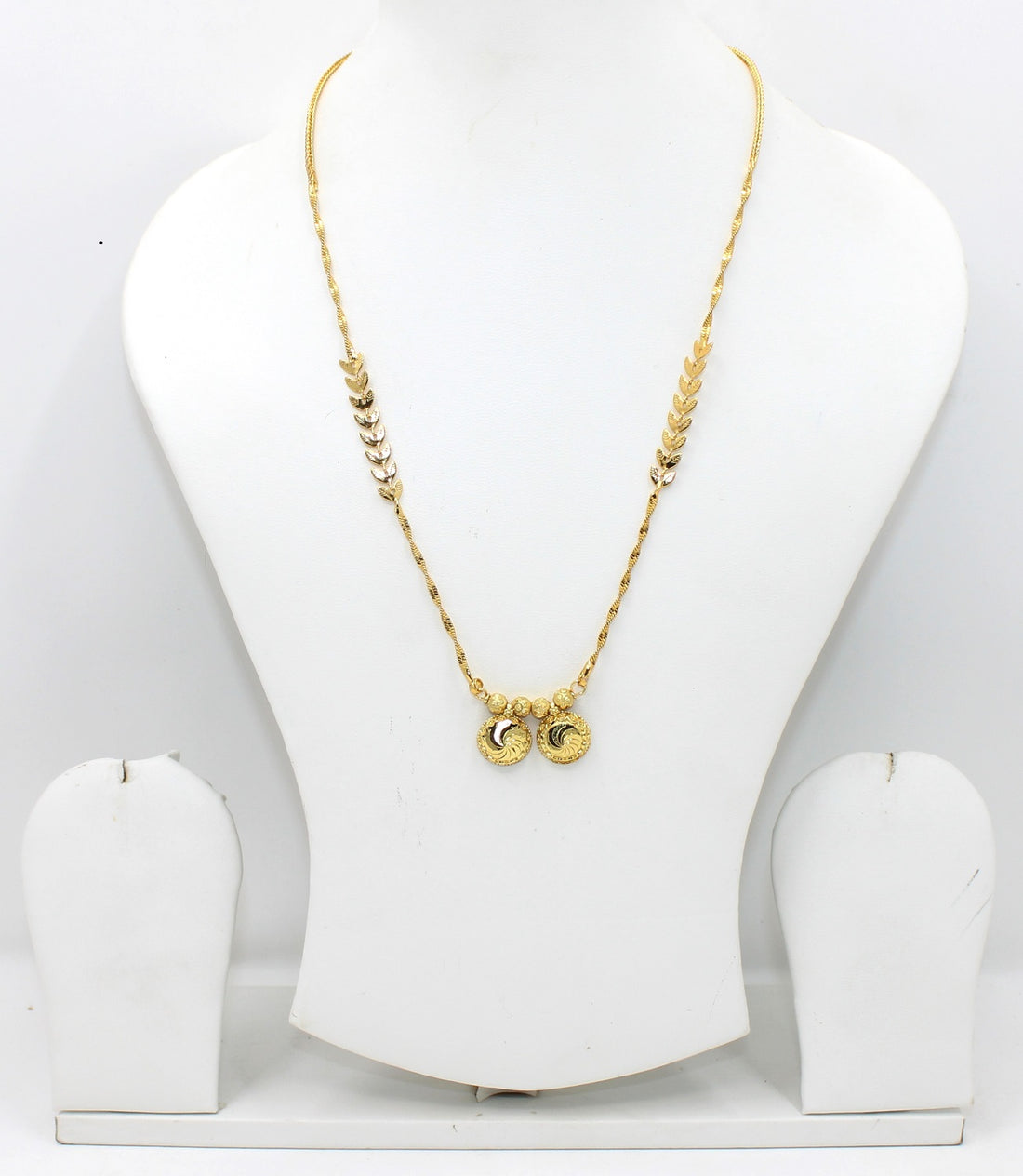 Traditional Double Ball Gold Plated Mangalsutra – Elegant Daily Wear Design 💛