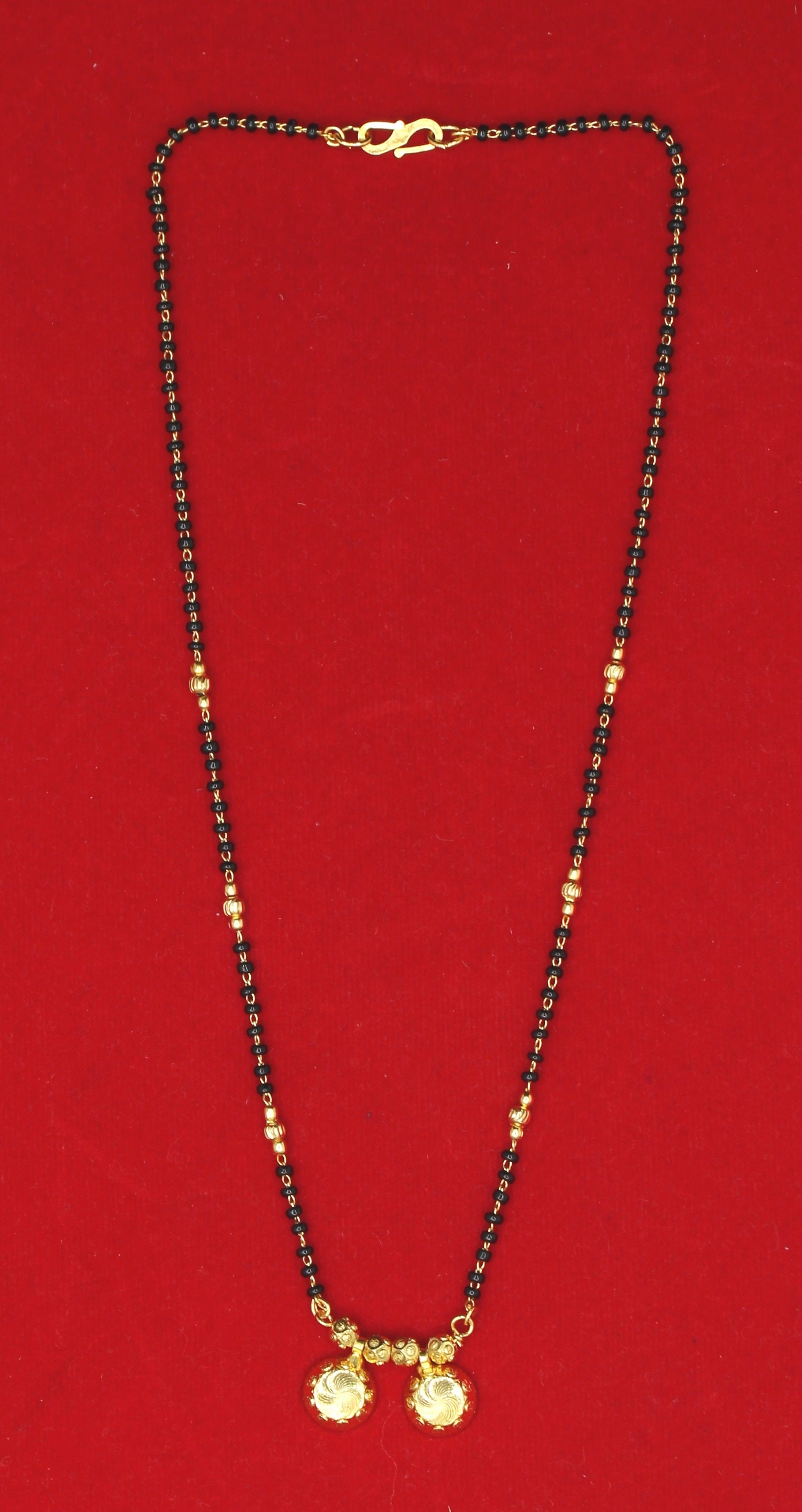 Traditional Dual Spiral Pendant Gold-Plated Mangalsutra – Everyday Elegance with a Touch of Heritage ✨