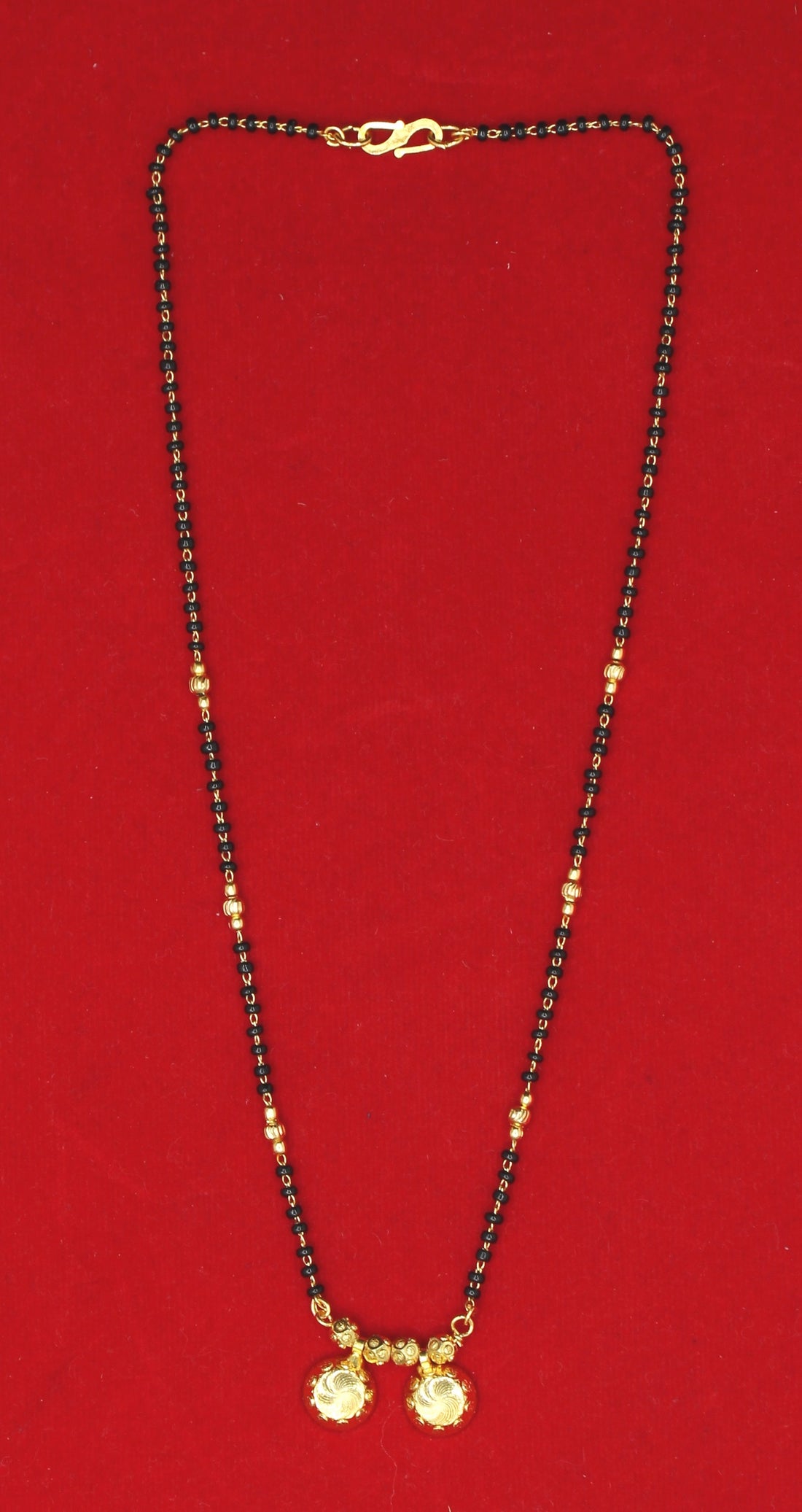 Traditional Dual Spiral Pendant Gold-Plated Mangalsutra – Everyday Elegance with a Touch of Heritage ✨