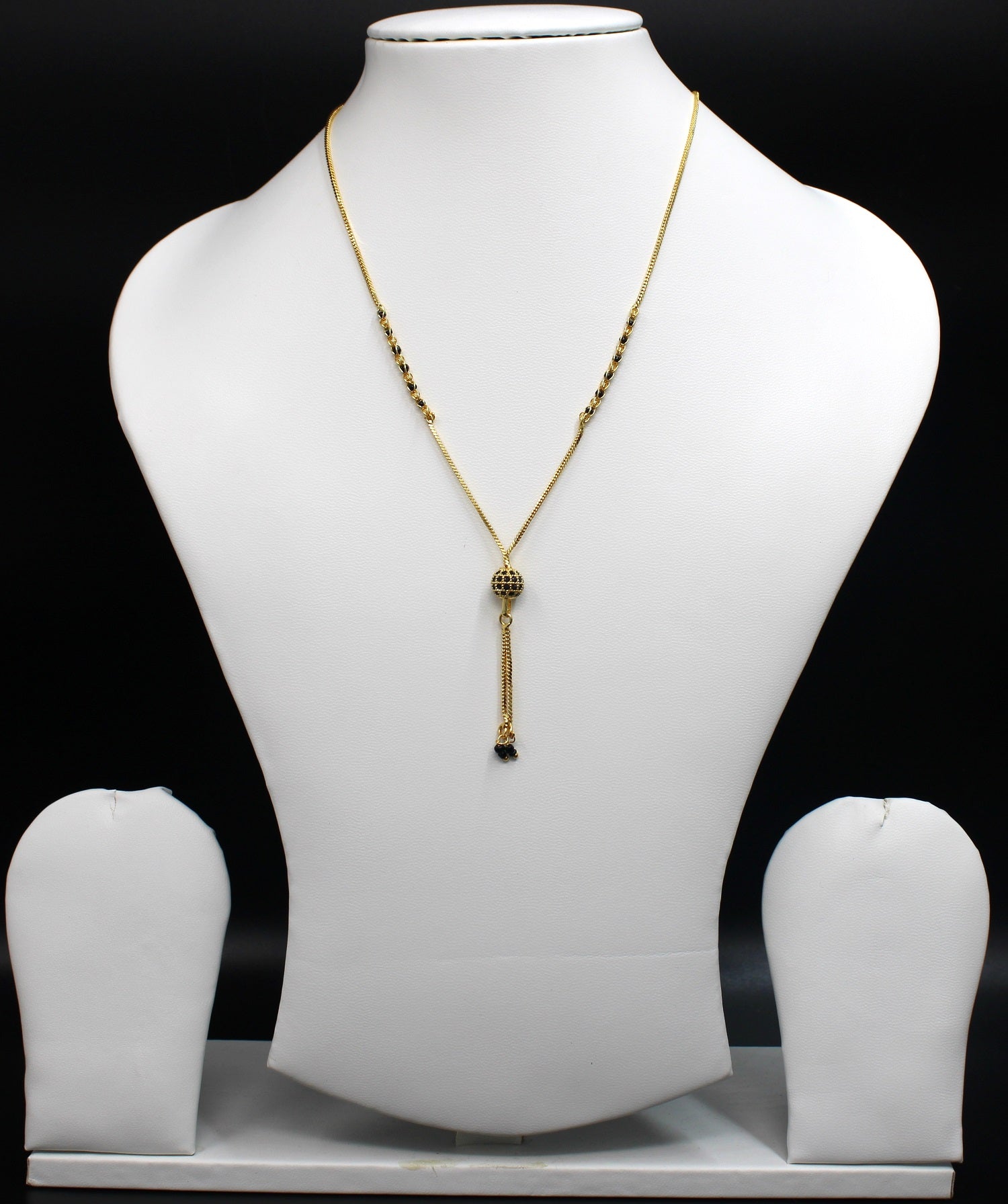Modern Ball Pendant Gold-Plated Mangalsutra – Minimal Daily Wear Design