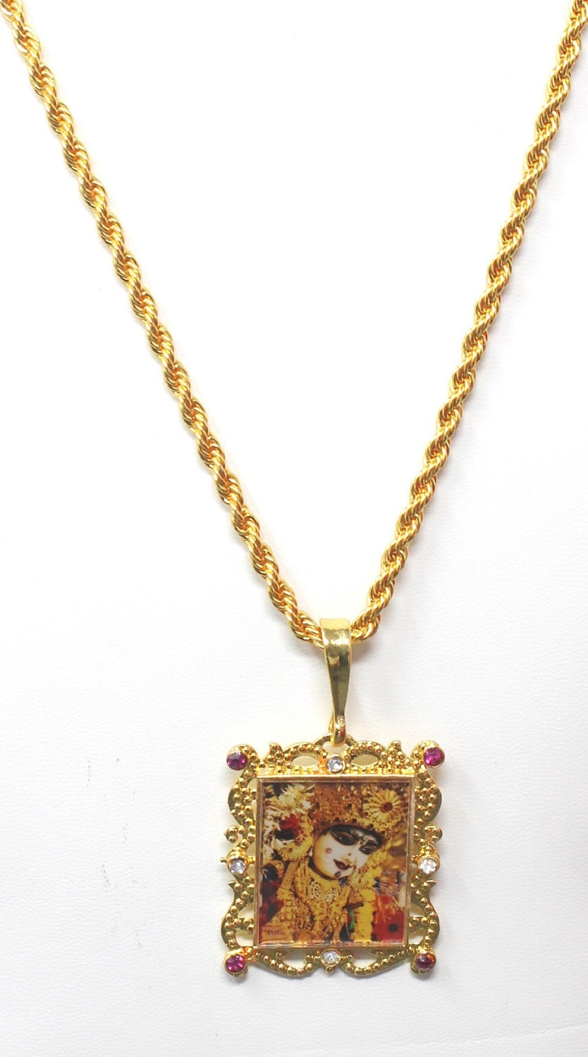 soni jewellery Gold plated chain with pendant necklace jewelry set for men women unisex