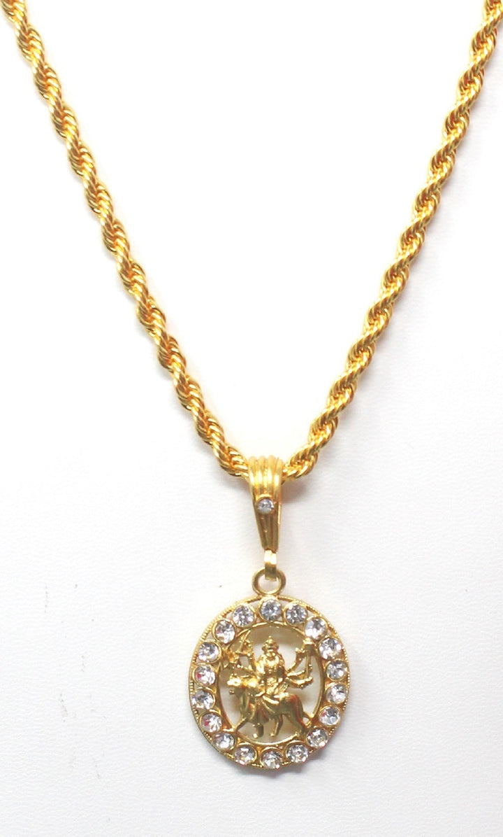 soni jewellery Gold plated chain with pendant necklace jewelry set for men women unisex