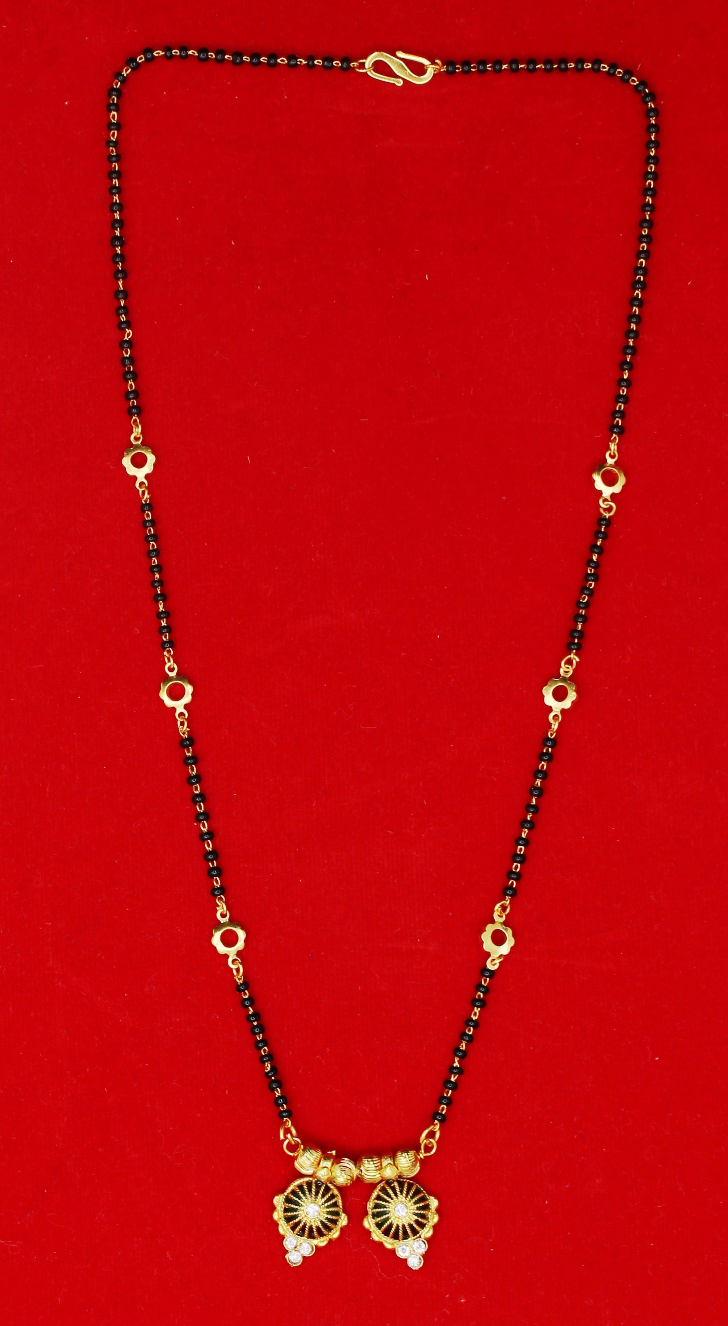 Graceful Dual Wheel Gold-Plated Mangalsutra – Everyday Elegance with a Touch of Tradition 💛