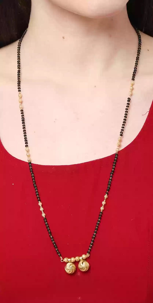 Soni Jewellery Combo of 3 Traditional Daily Wear Mangalsutra for Women (Pack Of 3) (1 Long Mangalsutra, 1 Laxmi Mala, 1 Gents Rudarx bracelet)